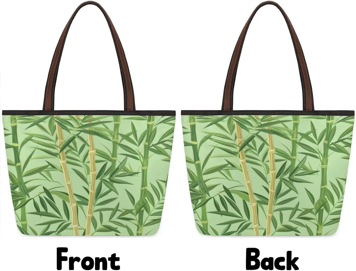 Tote Bag for Women with Zipper Large Capacity Top Handle Casual Shoulder Bag Handbag Reusable Shopping