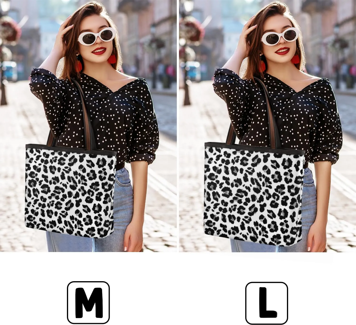Tote Bag for Women with Zipper Large Capacity Top Handle Casual Shoulder Bag Handbag Reusable Shopping