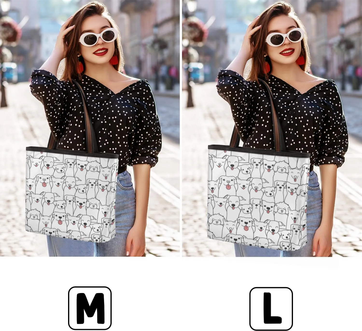 Tote Bag for Women with Zipper Large Capacity Top Handle Casual Shoulder Bag Handbag Reusable Shopping
