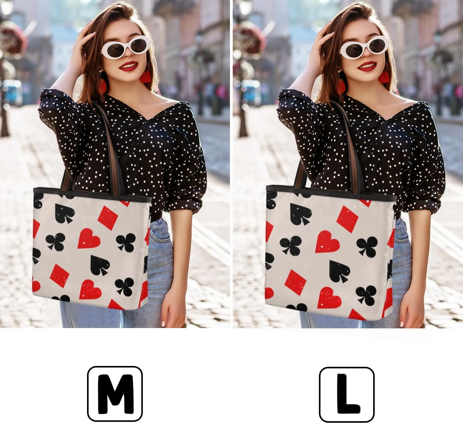 Tote Bag for Women with Zipper Large Capacity Top Handle Casual Shoulder Bag Handbag Reusable Shopping