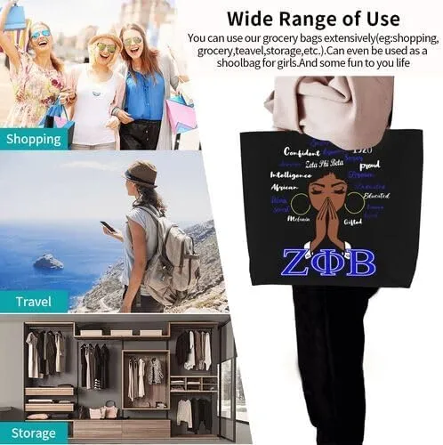 Tote Bag - Women's Large Casual Shoulder Handbag - Reusable Shopping Grocery Bag