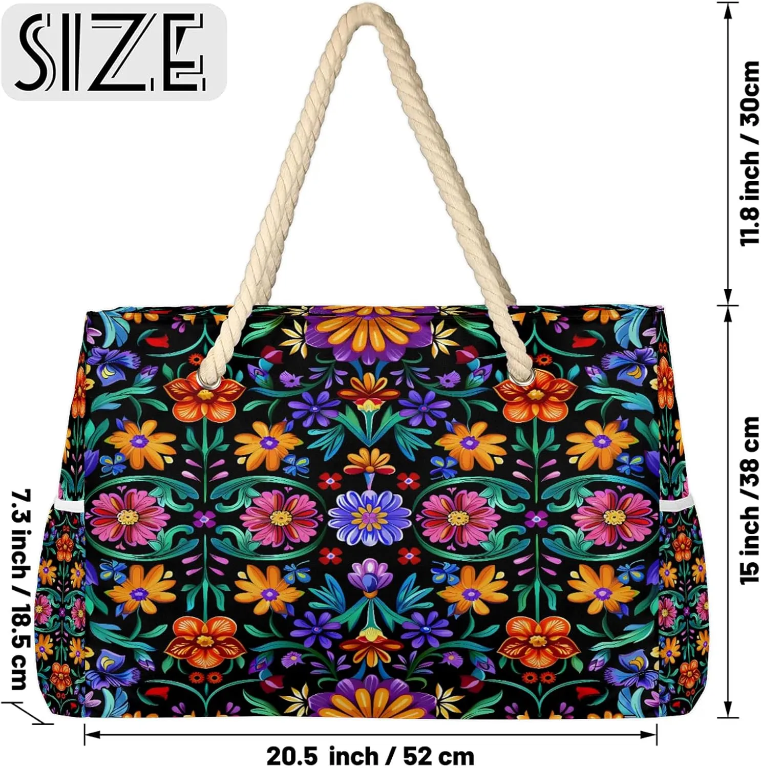 Tote Beach Bags for Women with Zipper Large Waterproof Sandproof Swim Pool Gym Travel Bag
