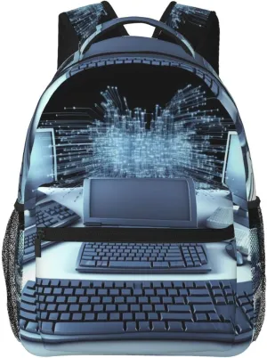 Travel Backpack for Women Men Casual Carry On Back Pack Cute Penguin 15.6inch Laptop Backpack