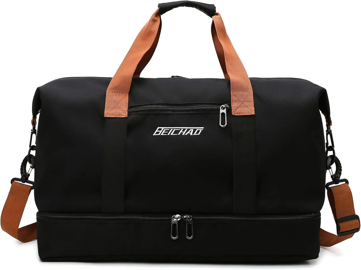 Travel Duffel Bag Sports Gym Swim Yoga Weekender Overnight Bags With Shoe Compartment for Women Men