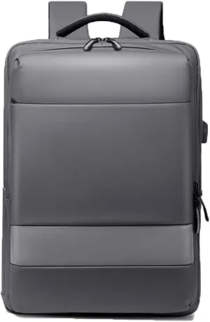 Travel Laptop Backpack Anti Theft Business Backpack with USB Charging Port and Headphone Interface College School Backpack (gray)