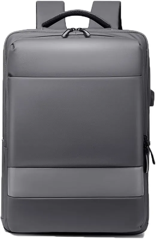 Travel Laptop Backpack Anti Theft Business Backpack with USB Charging Port and Headphone Interface College School Backpack (gray)