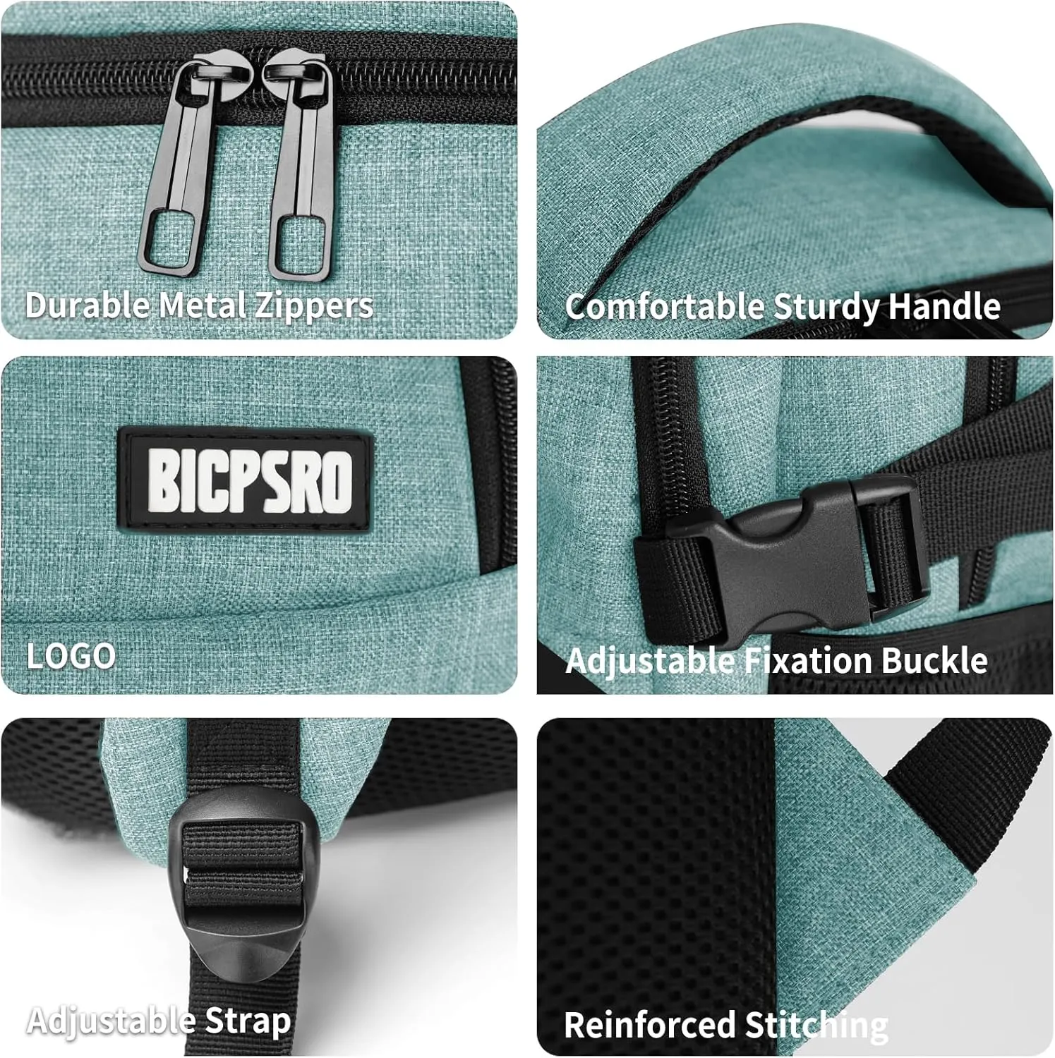 Travel Laptop Backpack for Men Women, School Backpack for Boys Girls Teens, 15.6 Inch Work Business Backpack with USB Charging Port, Water Resistant College Computer Bookbag Mochilas, Cyan