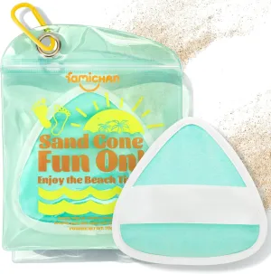 Triangle Sand Remover Eraser Wipe, Family Beach Vacation Essentials for Women, Kids & Baby, Girl Beach Must Haves, Sand Removal Bag for Cruise Travel Accessories