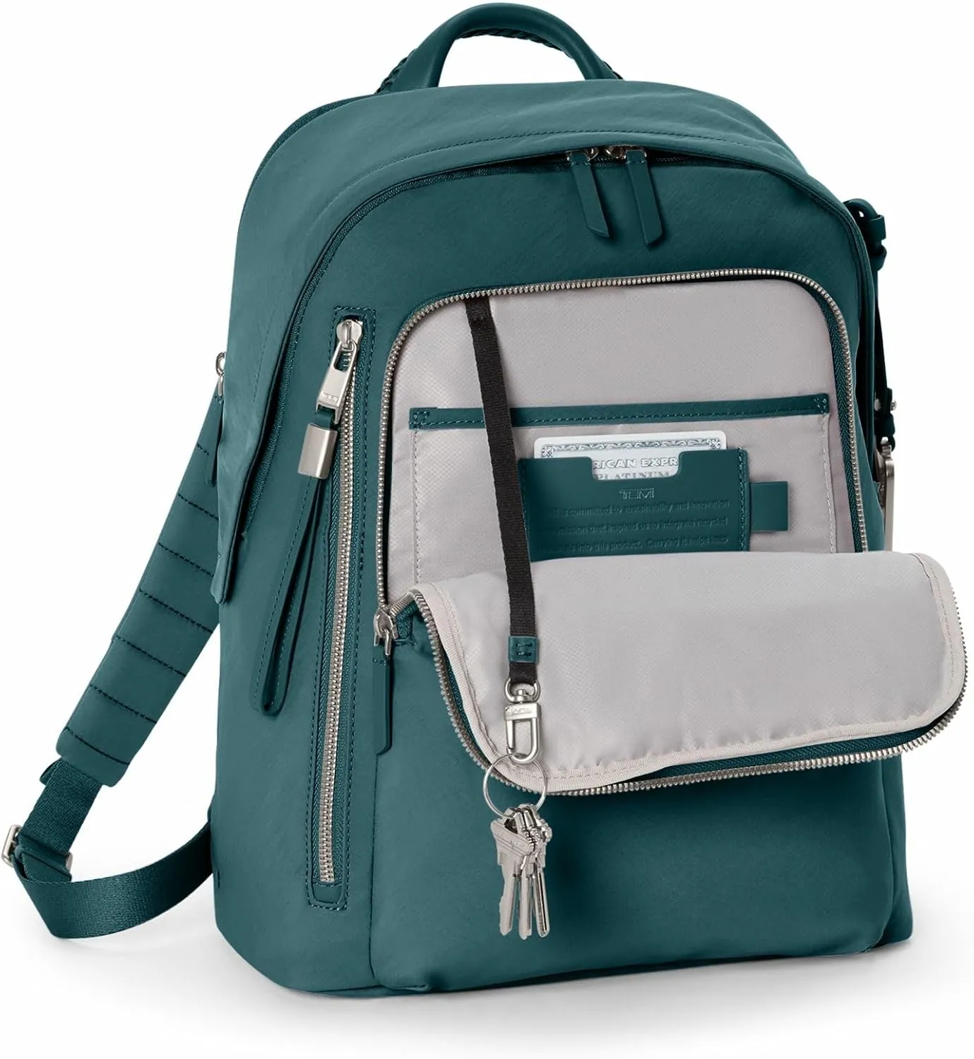 TUMI - Voyageur Halsey Backpack - Travel Backpack - For Business, Fashion, Commute - Holds Up to 14" Screens - Lagoon