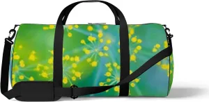 Umbrella Fennel Macro Background Flowering Dill Sports Bag Tote Bag Waterproof Gym Bag with Shoulder Strap Zipper 2 Side Pockets for Men and Women, Travel and Storage Shoulder Bag.
