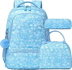 Unicorn Backpack for Girls School Backpack for Girls Unicorn Bookbag School Bag Set for Elementary Back to School
