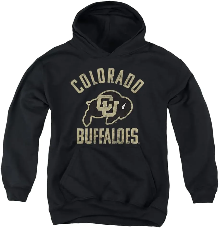 University of Colorado Official Buffaloes Logo Youth Kids Boy/Girls Pull-Over Hoodie Sweatshirt
