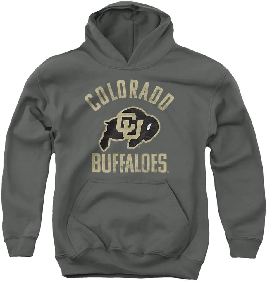 University of Colorado Official Buffaloes Logo Youth Kids Boy/Girls Pull-Over Hoodie Sweatshirt