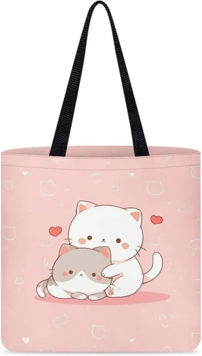 Upetstory Canvas Tote Bag Reusable Grocery Shopping Cloth Bags