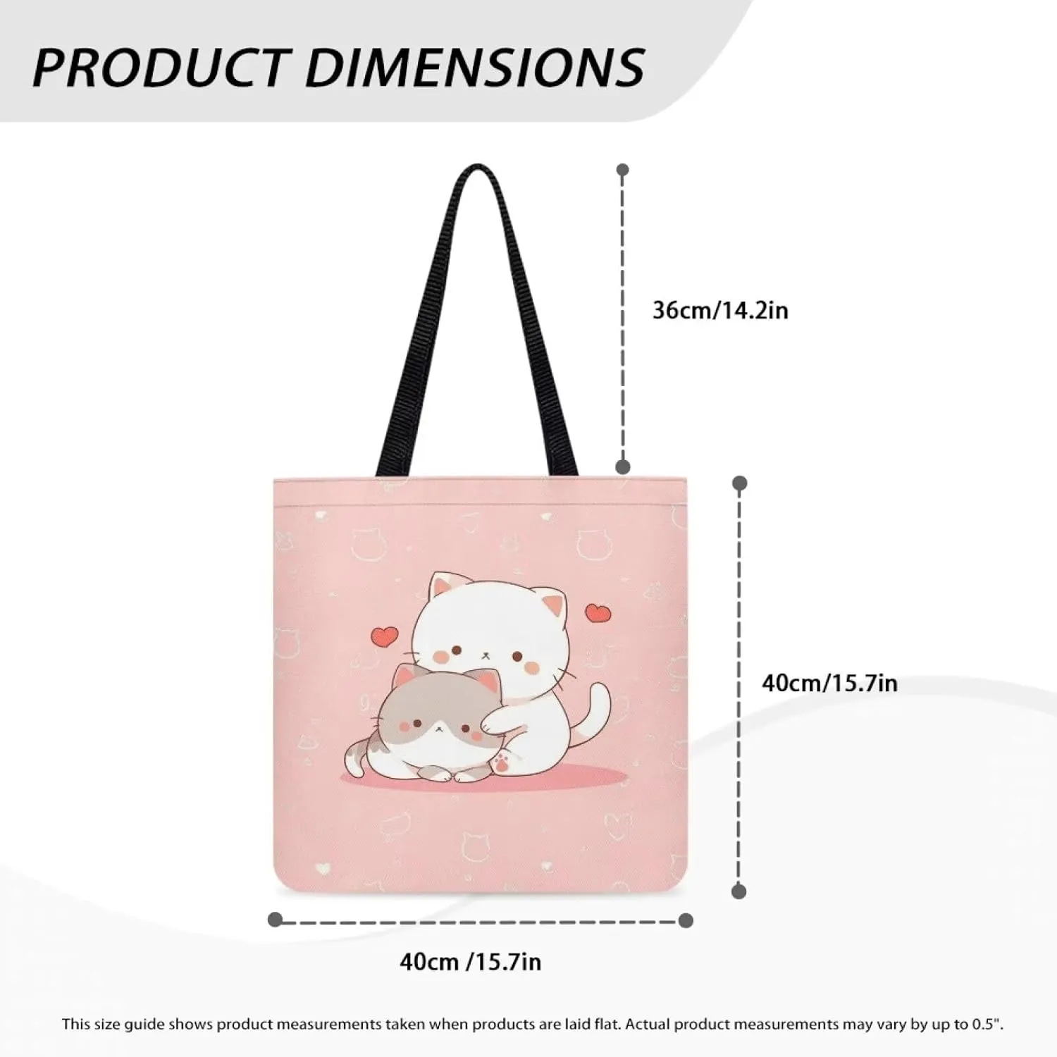 Upetstory Canvas Tote Bag Reusable Grocery Shopping Cloth Bags