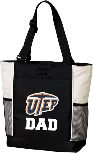 UTEP Miners Dad Tote Bags UTEP Dad Totes Beach Pool Or Travel