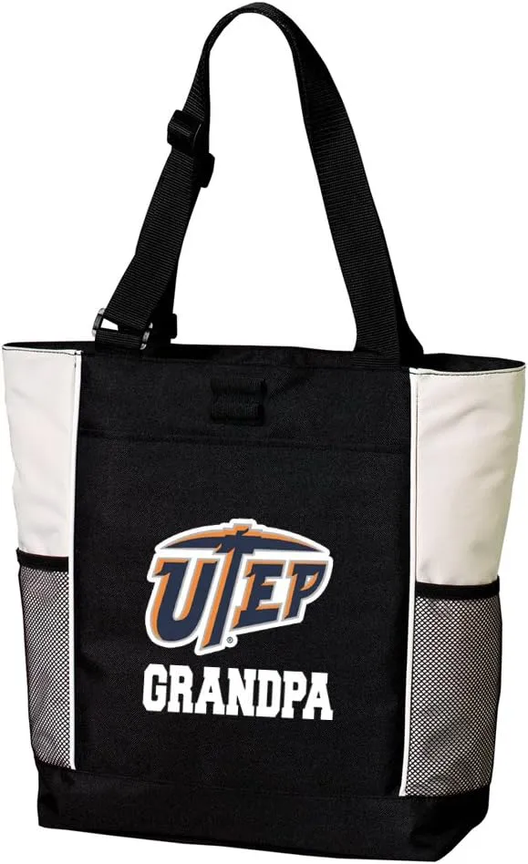 UTEP Miners Grandpa Tote Bags UTEP Grandpa Totes Beach Pool Or Travel