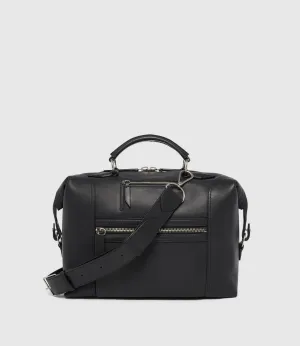 Vagabond Messenger Natural Calfskin Matte Black
