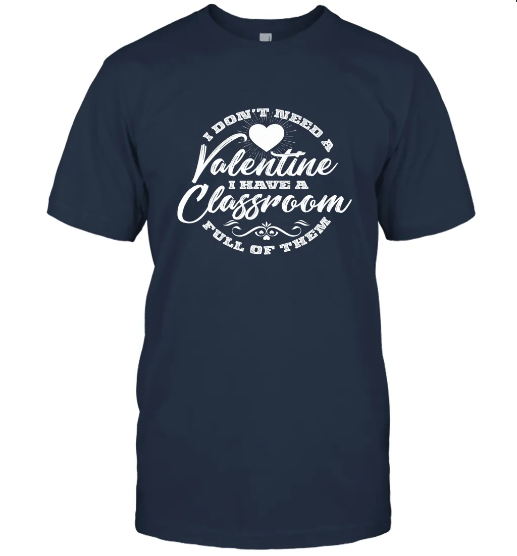 Valentine's Day Teacher School classroom Art Heart Lover Men's T-Shirt
