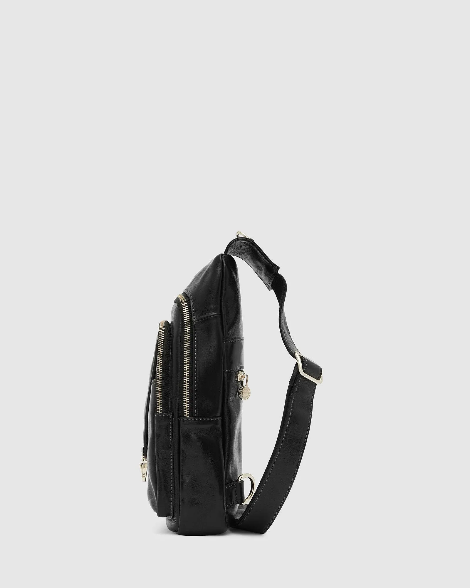 Valerio Black - Leather Sling Bag
