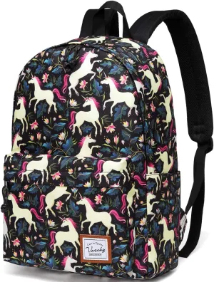VASCHY School Backpack for Girls, Cute Schoolbag Bookbag for Kids/Teens/Middle School/College/Work Backpack for Women