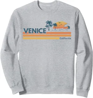Venice Beach California Summer Palm Tree Men Women Sweatshirt