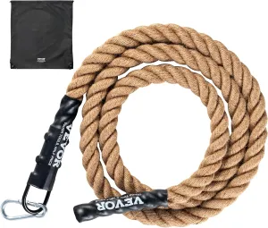 VEVOR Gym Climbing Rope, 1.5" Diameter Mutiple Length Gym Fitness Training Rope, Adult Training Rope, DIY Decorations for Home & Pets