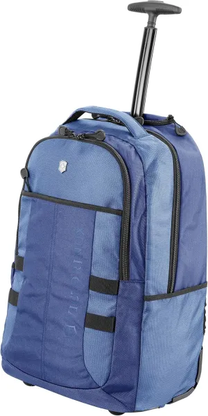 Victorinox VX Sport Wheeled Cadet Backpack With Pass Thru Sleeve, Blue, 20.9-inch