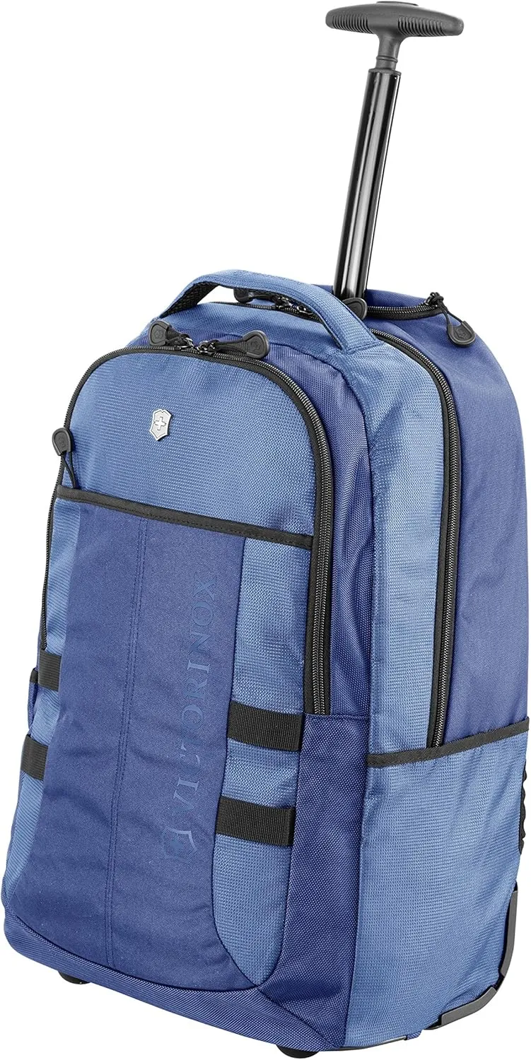 Victorinox VX Sport Wheeled Cadet Backpack With Pass Thru Sleeve, Blue, 20.9-inch
