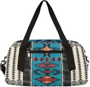 Vintage Ethnic Aztec Gym Bag for Women and Men,Bohemia Aztec Small Duffel Bag for Sports, Gyms, Yoga, Weekend Getaway, Travel Overnight Bag Workout Bag Cheer Dance Bag for Girls Boys Teen