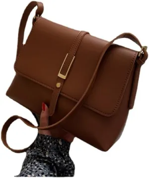 Vintage-Inspired Women's Fashion Large Shoulder Bag with Sleek Design, Ample Storage, Comfortable Adjustable Strap,