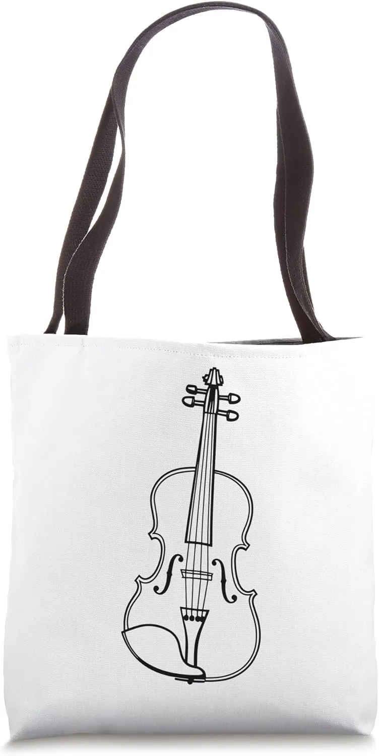 Violin Sketch Music School Tote Bag