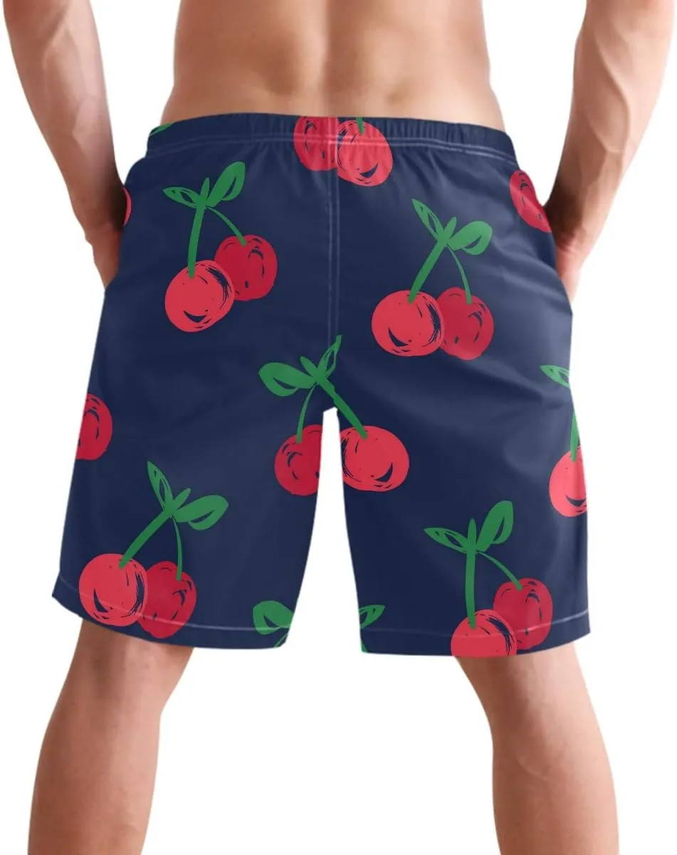 visesunny Men's Colorful Flower Print Beach Shorts Hot Summer Swim Trunks Sports Running Bathing Suits with Mesh Lining