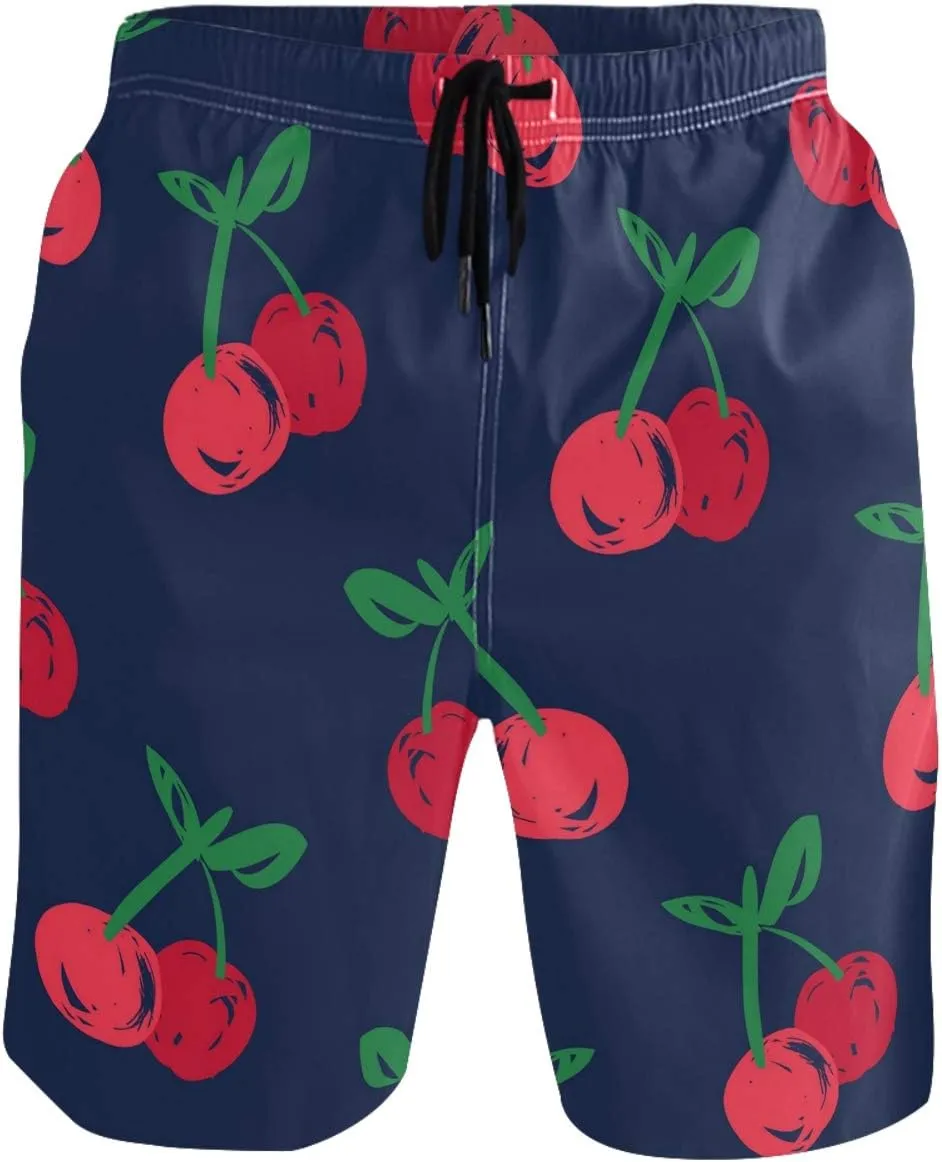visesunny Men's Colorful Flower Print Beach Shorts Hot Summer Swim Trunks Sports Running Bathing Suits with Mesh Lining