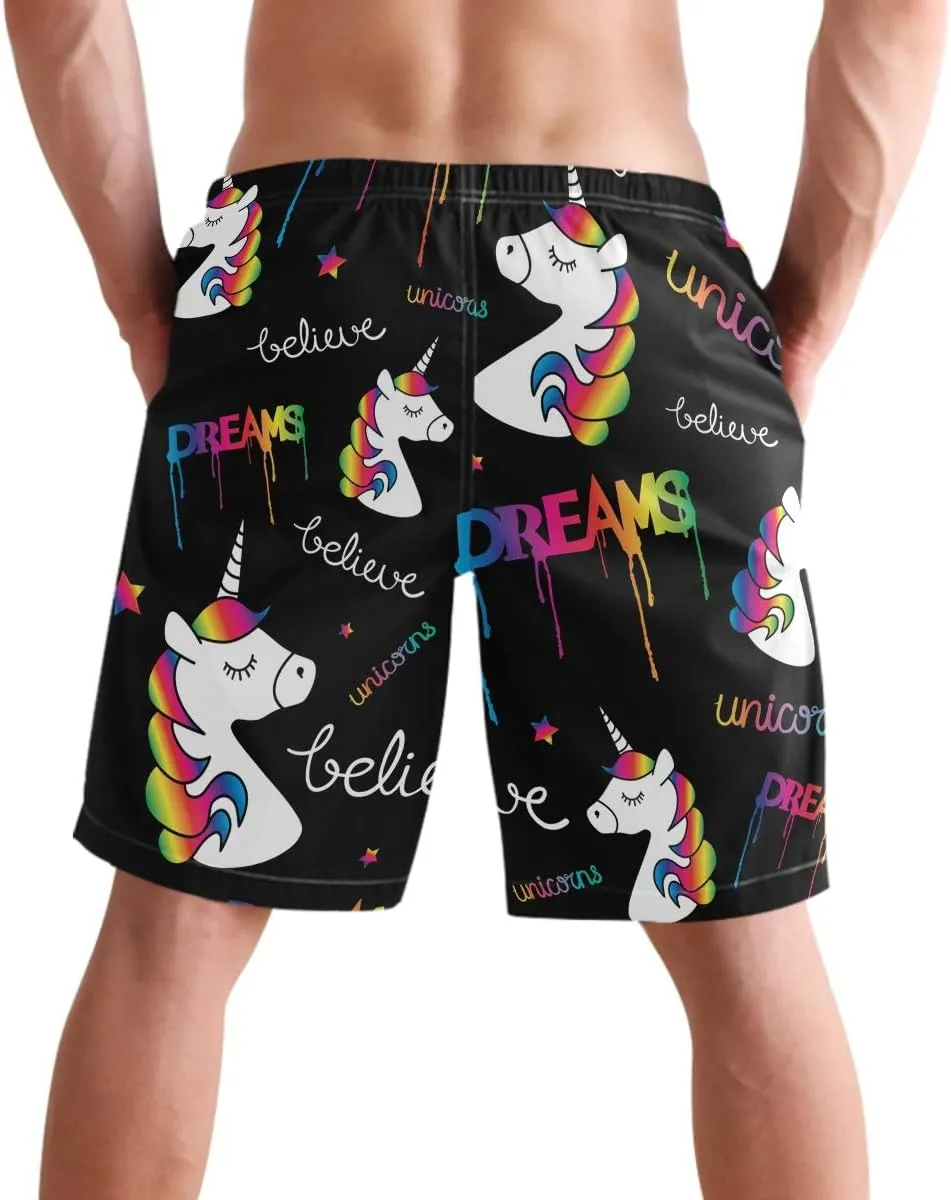 visesunny Men's Colorful Flower Print Beach Shorts Hot Summer Swim Trunks Sports Running Bathing Suits with Mesh Lining