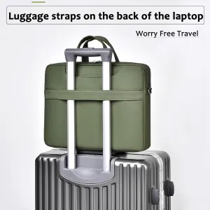 VODIU 14 15.6 16 inch Laptop Case, Basics Laptop Bag with Compartment, Carrying Briefcase Messenger Bag with Strap,Pocket