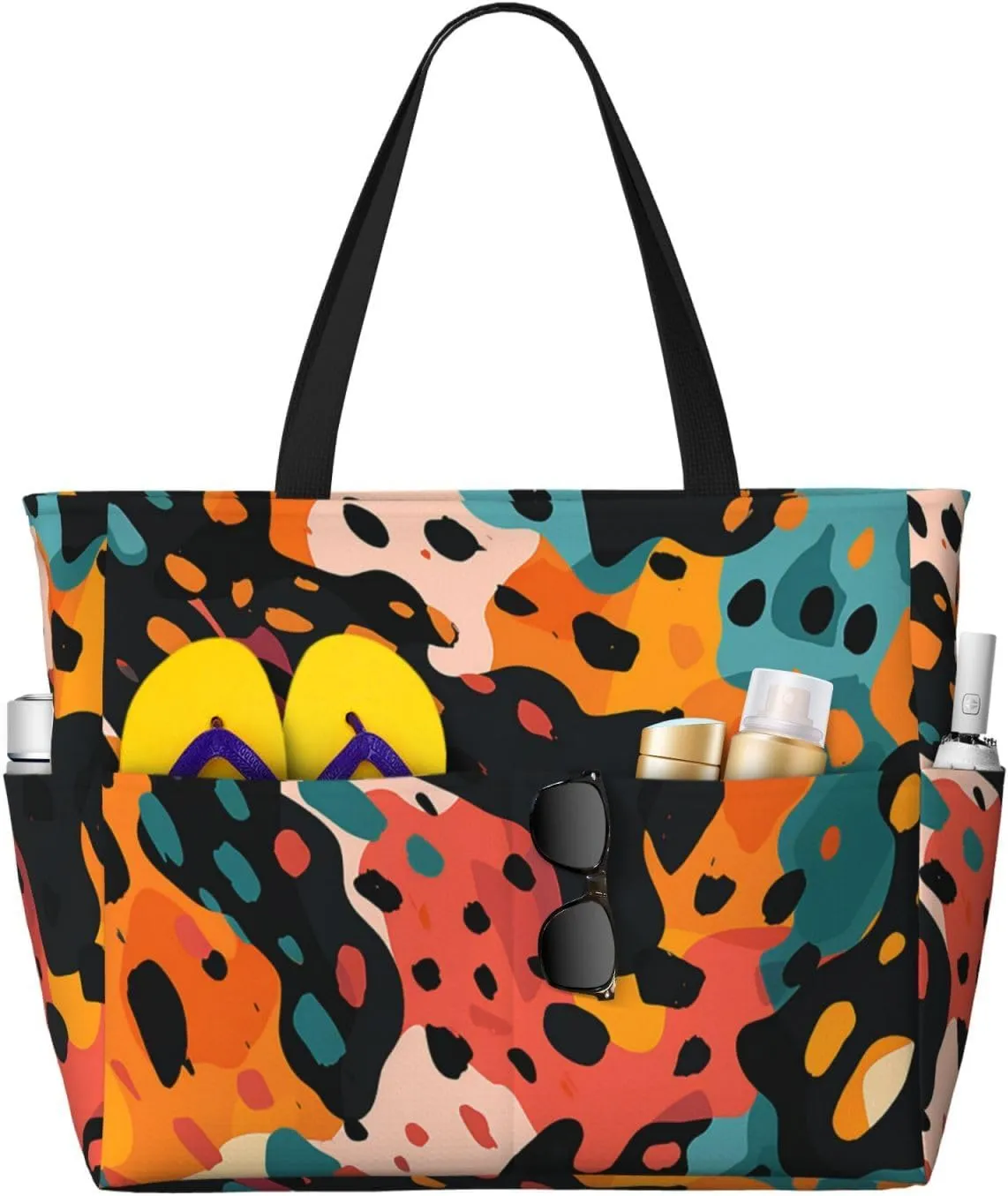 Waterproof Beach Bag for Women Sandproof Beach Tote Bags Large Capacity Swim Pool Bag Foldable Travel Duffel Bags