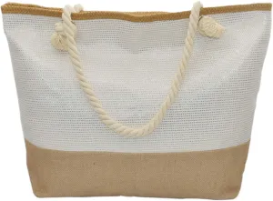 We We Large Beach Tote bag for Women Canvas Straw Tavel Tote Bag Waterproof Shoulder Bag Handbag for Gym Swim