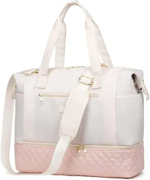 Weekend Bags For Women Travel With Shoes Compartment,Small Personal Item Weekender Overnight Travel Duffel Bags For Airlines