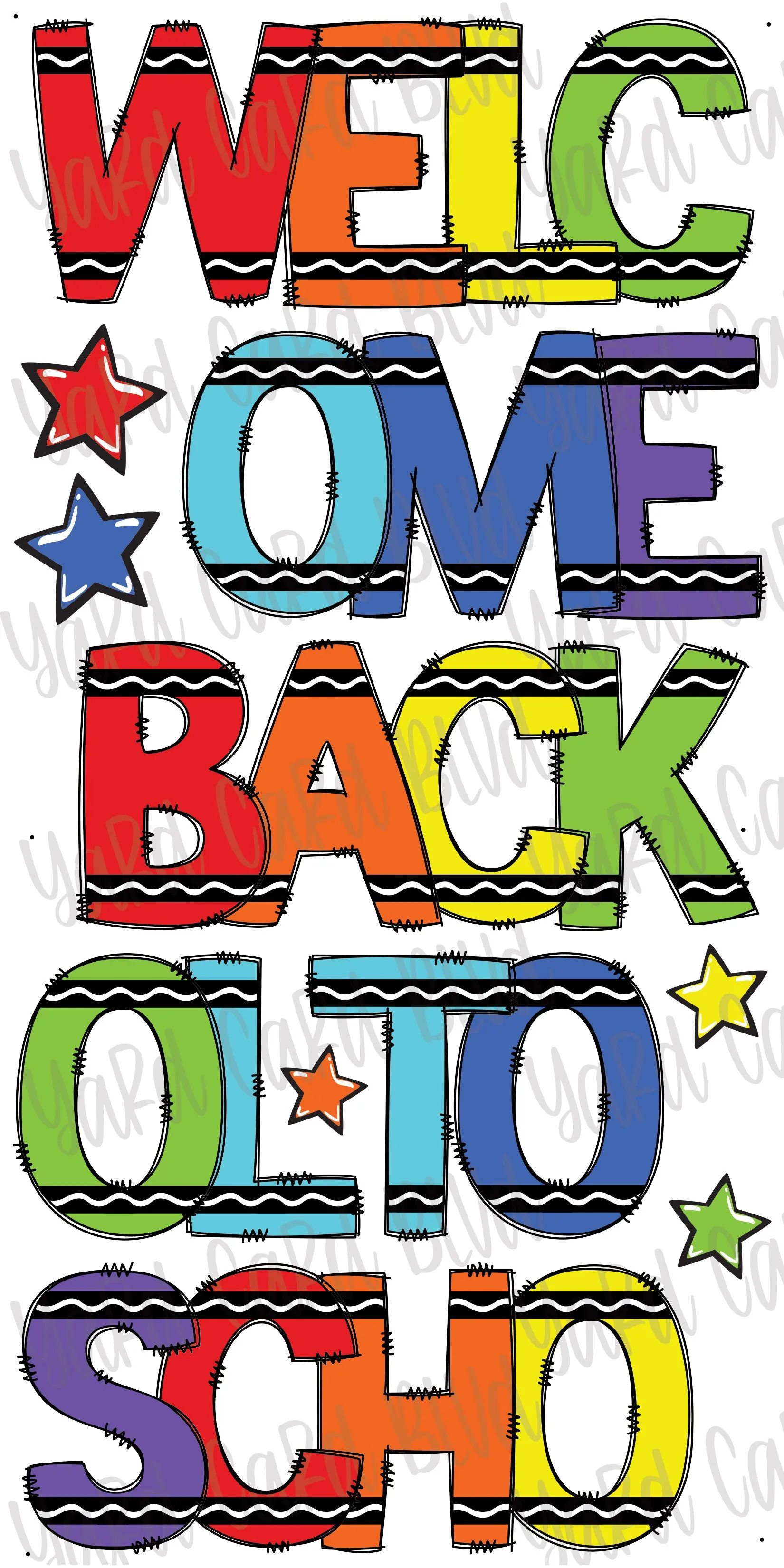 Welcome Back To School Crayon EZ Set