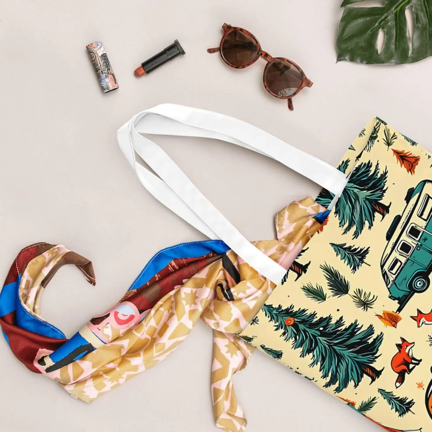 Welcome to Campite Canvas Tote Bag for Women Reusable Grocery Shoulder Bags Shopping Handbags