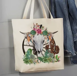 Western Steer Tote Bag