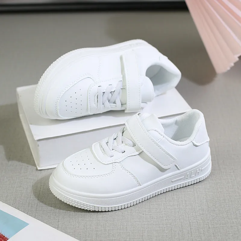 White Mesh School Shoes – Breathable & Comfy for Kids