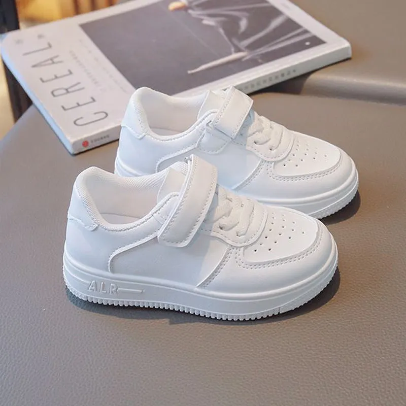 White Mesh School Shoes – Breathable & Comfy for Kids