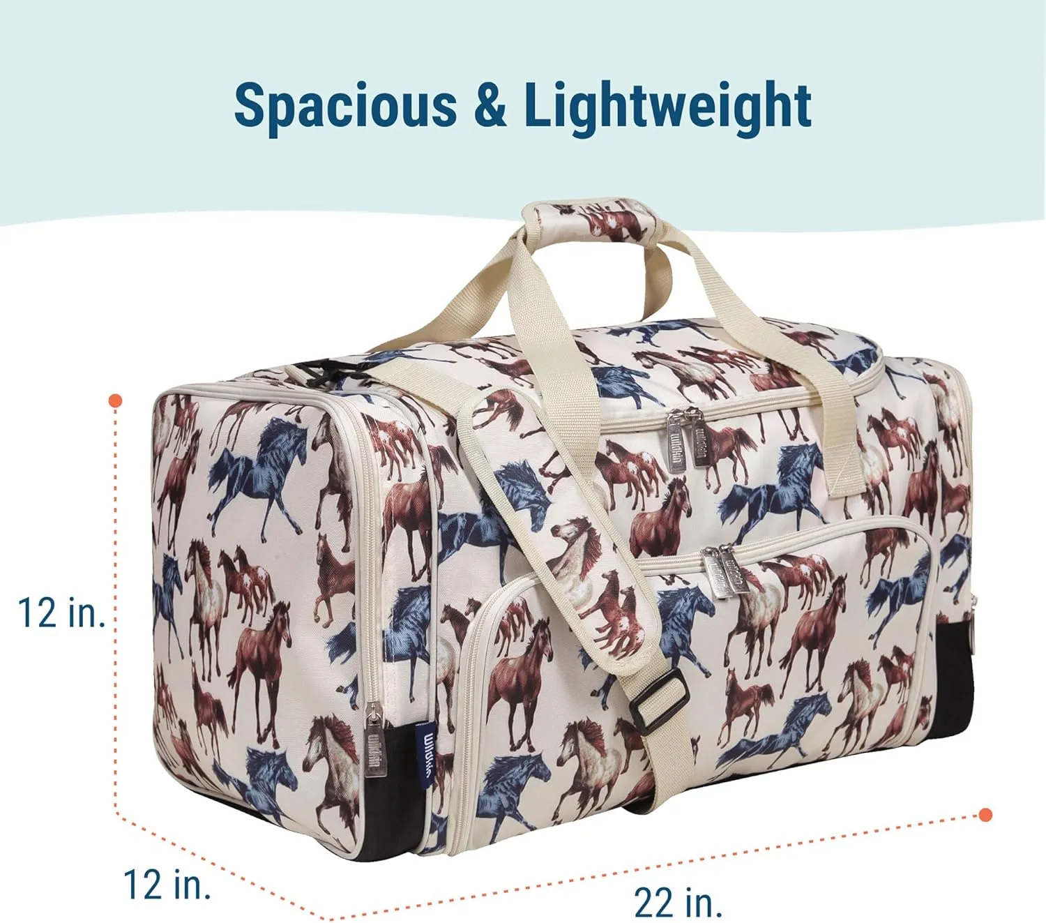 Wildkin Kids Weekender Duffel Bag – Carry-On Size for School, Travel, & Sleepovers