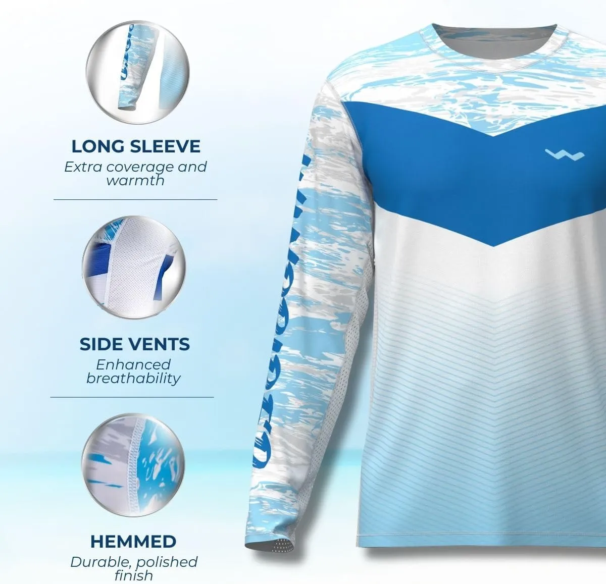 WindRider Kids Rash Guard - Girls and Boys Swim Shirt UPF 50  Sun Protection, Long Sleeve for Swimming, Fishing & Outdoor Fun