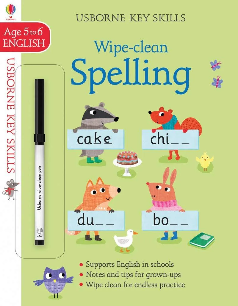 Wipe Clean Spelling - Usborne