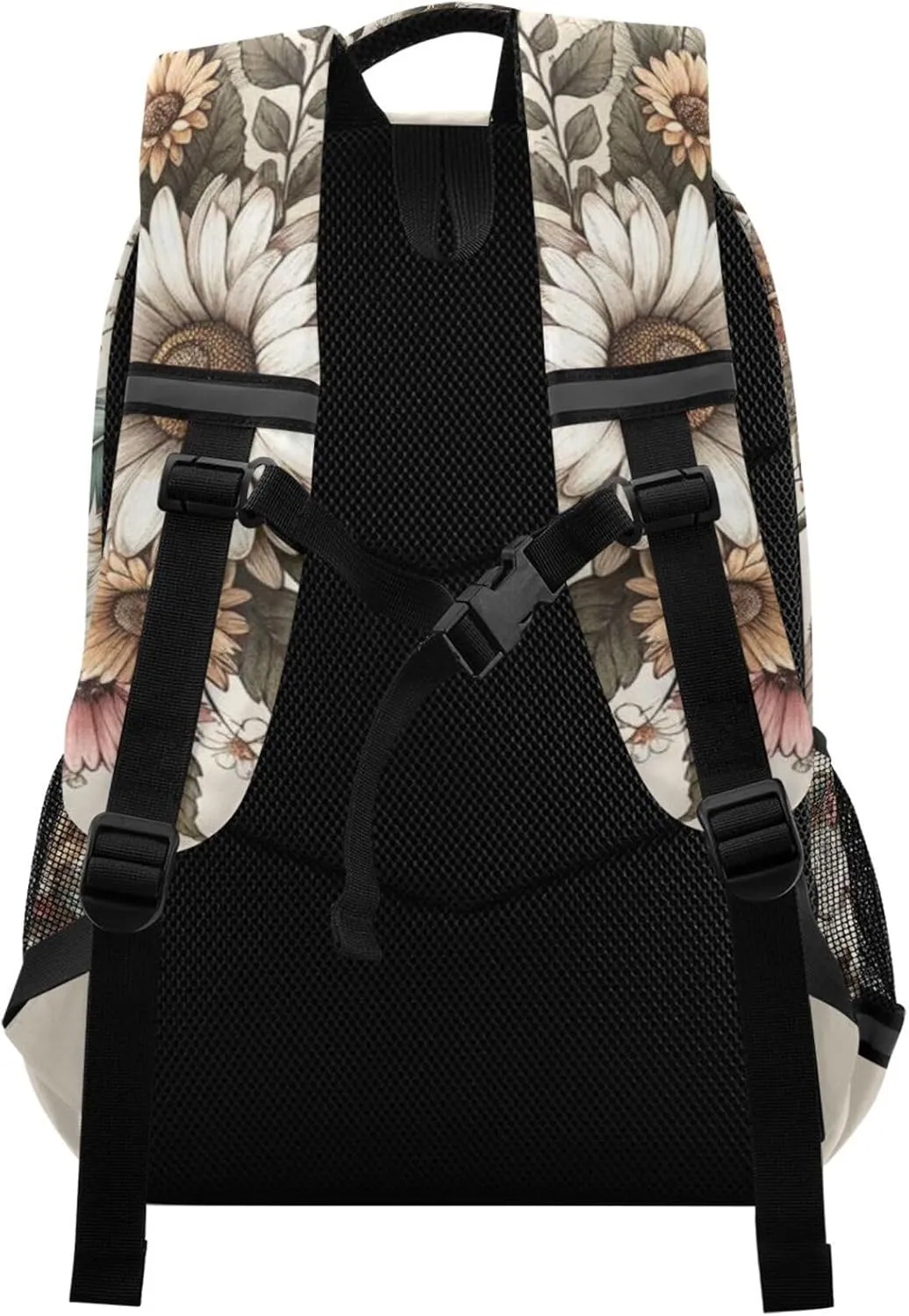 Wolf Backpack for Students Boys Girls Flower Dreamcatcher Wolf School Bag Travel Daypack Rucksack