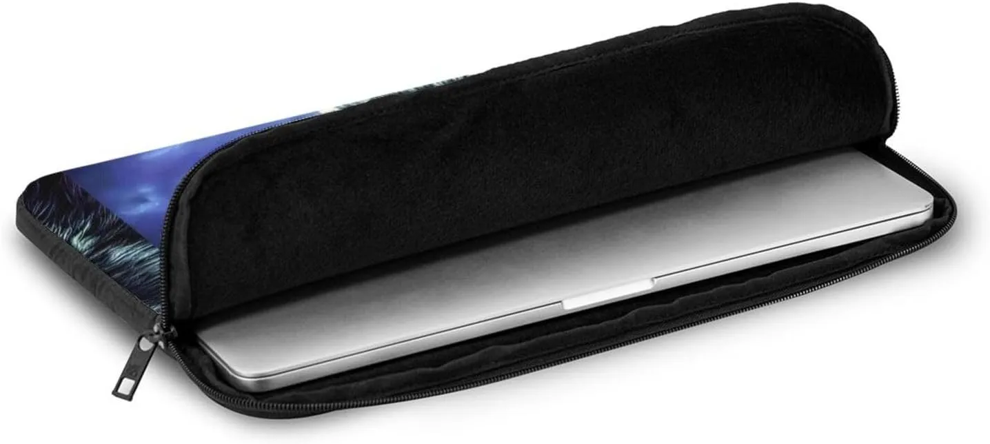 Wolf Under Moon Laptop Inner Bag Laptop Sleeve Case Briefcase Carrying Laptop Cover