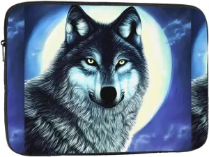 Wolf Under Moon Laptop Inner Bag Laptop Sleeve Case Briefcase Carrying Laptop Cover